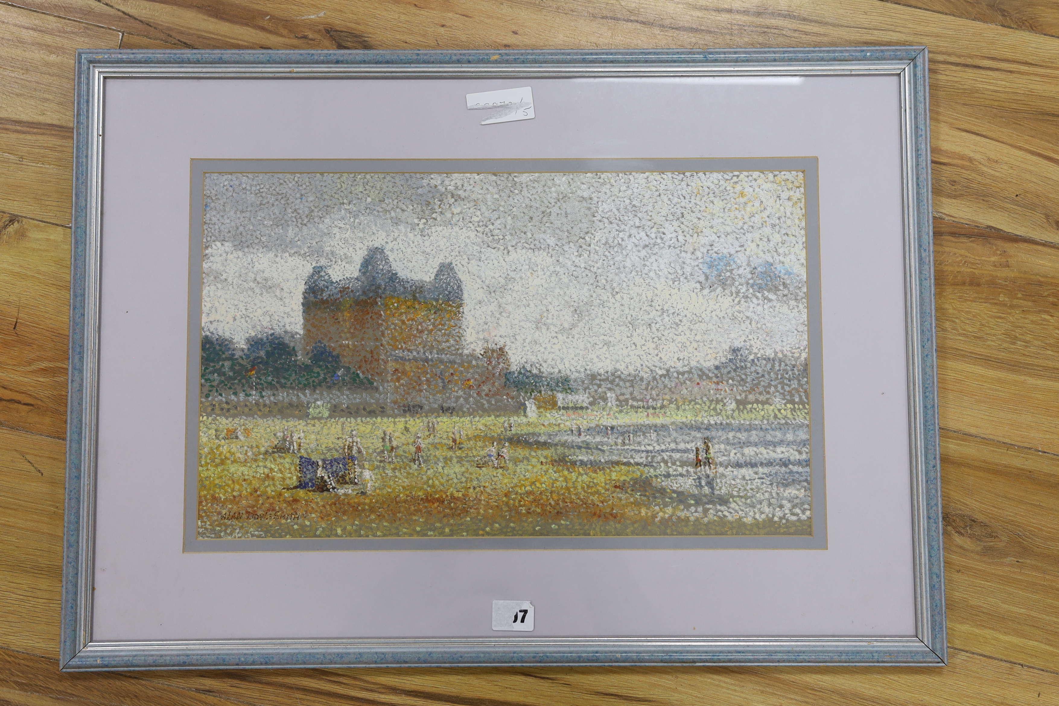 Alan Doyle Smith, gouache on paper, 'South Bay, Scarborough', signed, 28 x 46cm